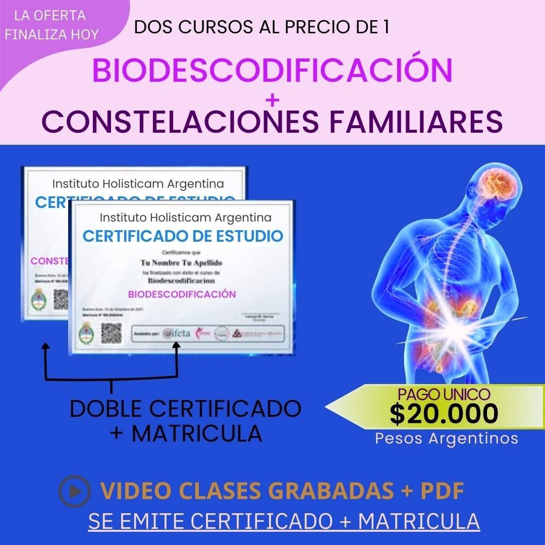 CURSO CONSTELACIONES + BIODESCODIFICACION - DOBLE CERTIFICADO + CREDENCIAL