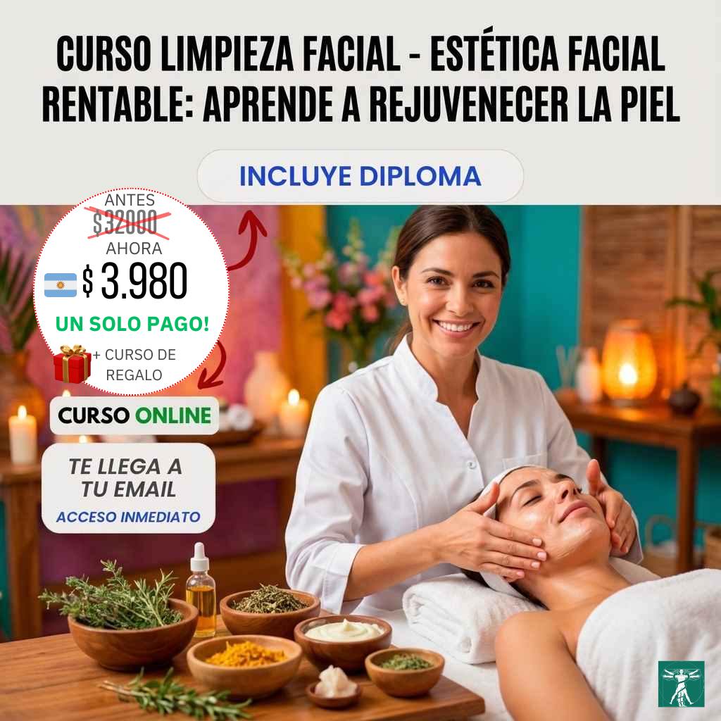Curso Limpieza Facial - Estética Facial Rentable: Aprende a Rejuvenecer la Piel