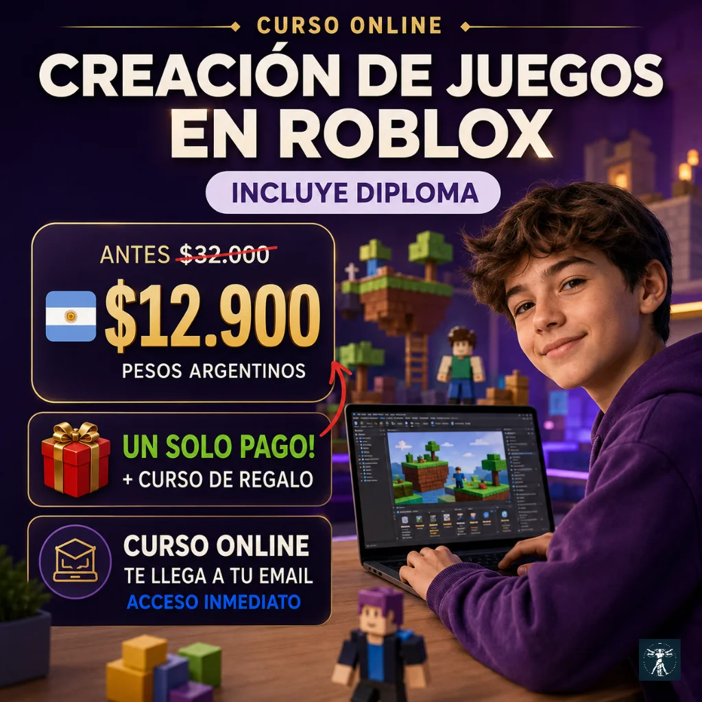 Creación de Juegos en Roblox - Domina LUA y Monetización